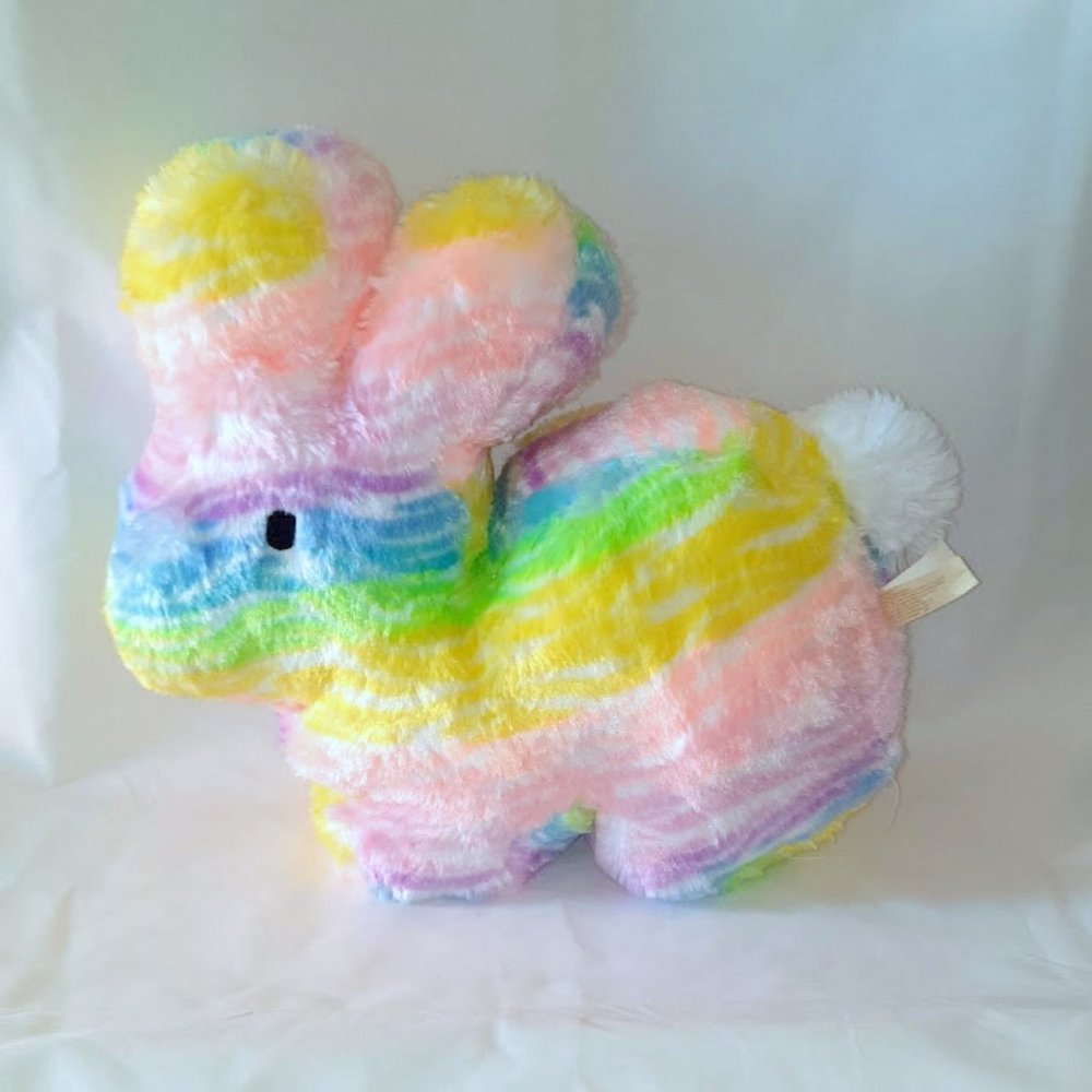 MTY International Rainbow Easter Bunny Plush Toy